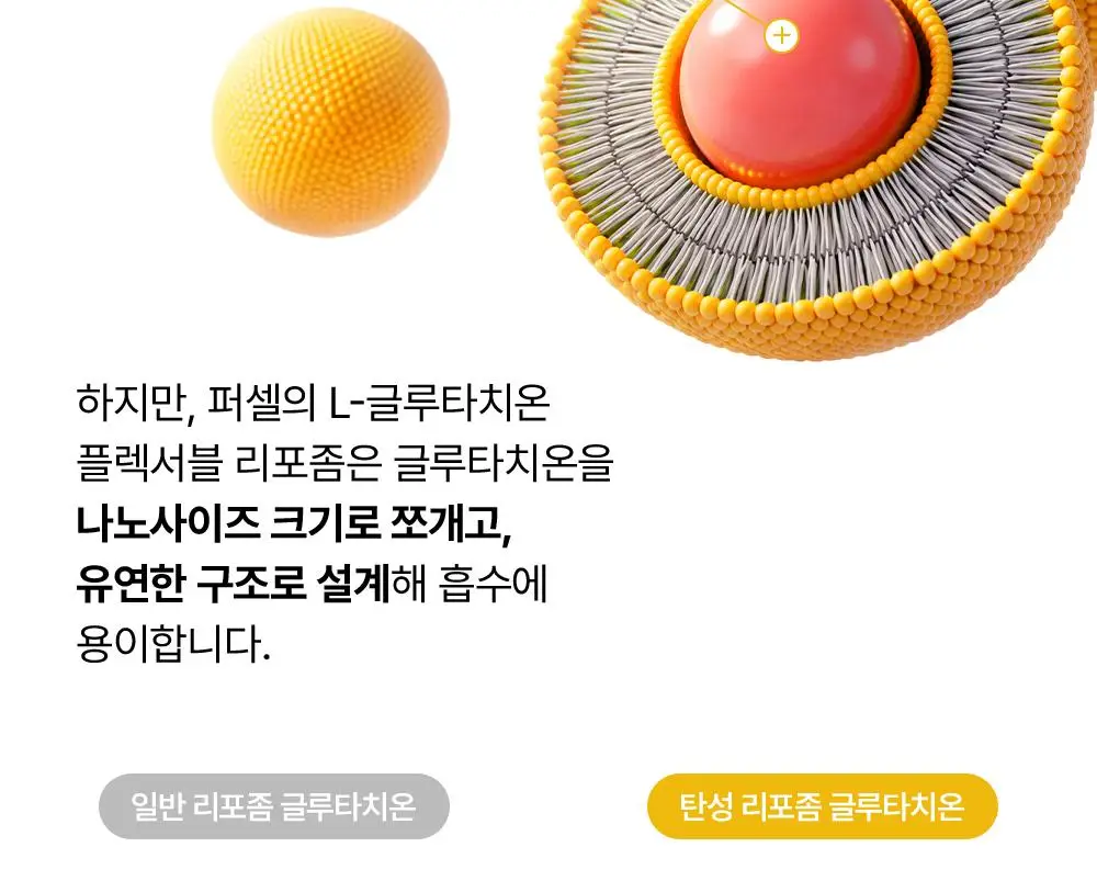 [잡티톤업/글루타치온] 퍼셀 880억/mL 글루타치온 플렉서블 리포좀 톤업앰플 20ml 기획 (+7ml) 상세페이지 22